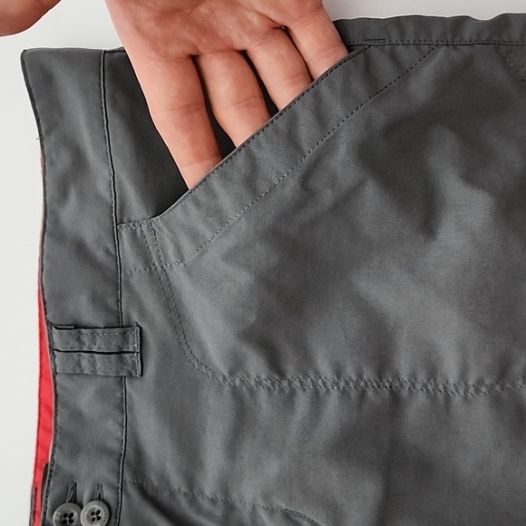 Cloudveil Men's Grey Stone Shorts Roll  Up Hem Hiking Travel Lightweight Size XL - Picture 5 of 15